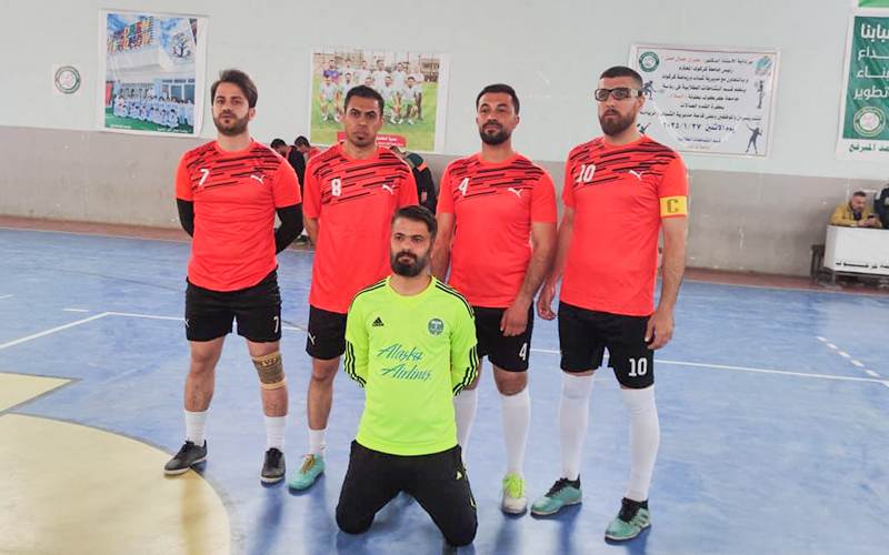 فريق كلية التربية البدنية وعلوم الرياضة يحرز لقب بطولة كرة قدم الصالات بين التدريسيين والموظفين 