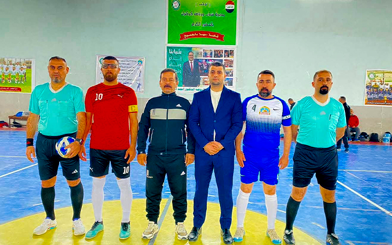 فريق كلية التربية البدنية وعلوم الرياضة يحرز لقب بطولة كرة قدم الصالات بين التدريسيين والموظفين 