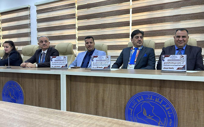 عميد الكلية اجتماع لجنة عمداء كليات التربية البدنية وعلوم الرياضة في العراق