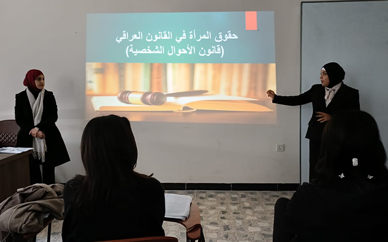 كلية التربية البدنية وعلوم الرياضة تنظم ورشة عمل توعوية ثقافية عن حقوق المرأة 