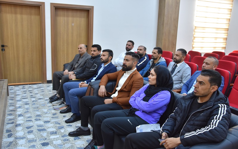 كلية التربية البدنية وعلوم الرياضة تقيم ندوة عن اخلاقيات مهنة التعليم 