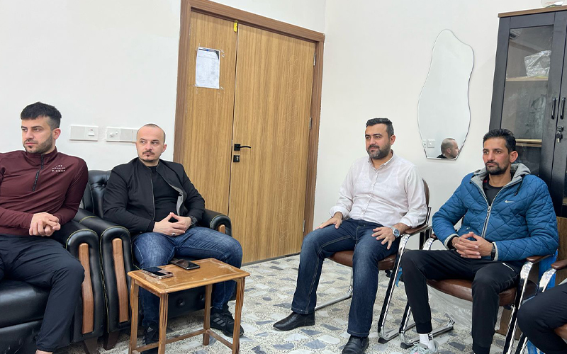 The head of the individual games branch holds a meeting with the faculty members at the Faculty of physical education and sports sciences
