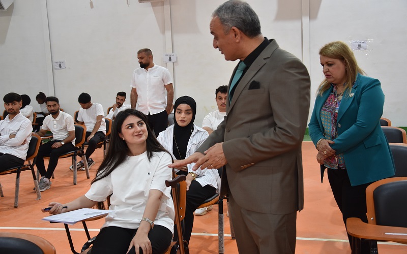 كلية التربية البدنية تجري الامتحانات النظرية للمواد العملية للعام الدراسي 2025/2024