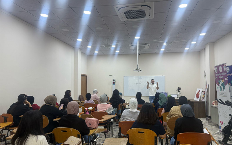 كلية التربية البدنية وعلوم الرياضة تنظم ورشة عمل توعوية عن دعم الطاقة