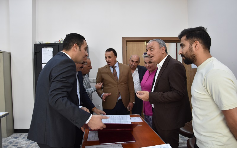 لجنة مركزية تزور كلية التربية البدنية وعلوم الرياضة للاطلاع على سير الامتحانات النهائية