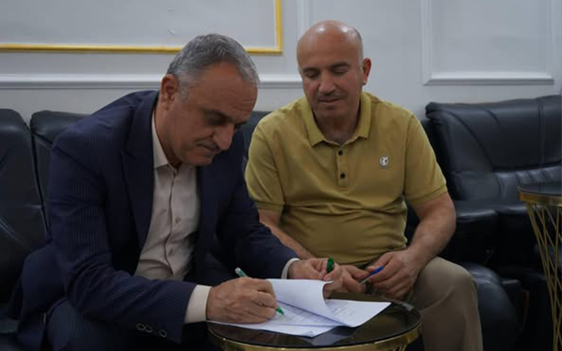 كلية التربية البدنية وعلوم الرياضة بجامعة كركوك توقع مذكرة تعاون وشراكة مع اتحاد كرة القدم فرع كركوك