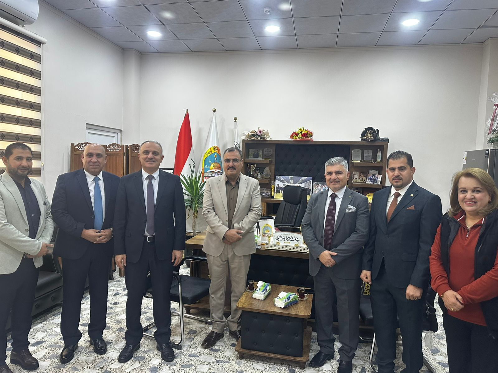 استقبال المهنئين بالعيد