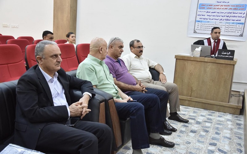 رسالة ماجستير في كلية التربية البدنية وعلوم الرياضة تناقش أثر برنامج ببيئة تعليمية وفق التمرين المكثف في التفكير الايجابي وتعلم بعض المهارات المركبة بكرة الصالات_ طالبات