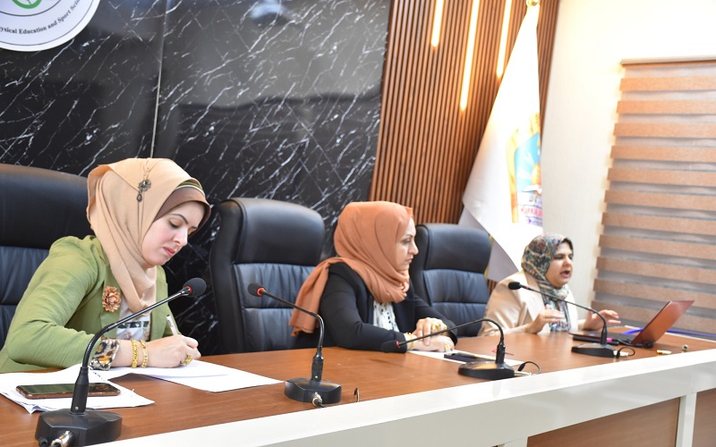 كلية التربية البدنية وعلوم الرياضة تنظم ورشة عمل نوعية عن الصحة النفسية كحق عالمي من حقوق الانسان 