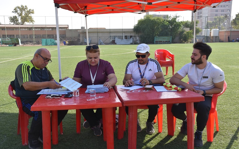 كلية التربية البدنية وعلوم الرياضة تباشر بإجراء الاختبارات البدنية والمهارية للمتقدمين للقبول في الدراسة المسائية 