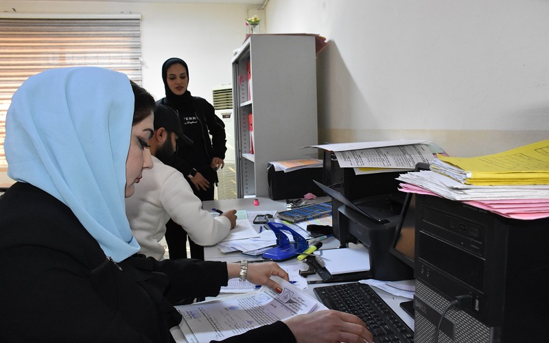 كلية التربية البدنية وعلوم الرياضة في جامعة كركوك تستقبل الطلبة المقبولين