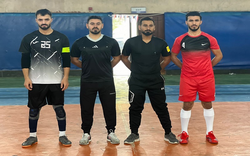 فريق كلية التربية البدنية وعلوم الرياضة يتأهل الى المباراة النهائية لبطولة الخماسي بكرة القدم 