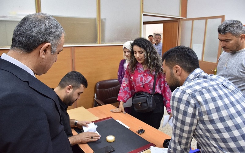 كلية التربية البدنية وعلوم الرياضة تباشر بتوزيع نتائج المرحلة الرابعة للدراستين  الصباحيةوالمسائية الدور الاول للسنة الدراسية 2023/2022