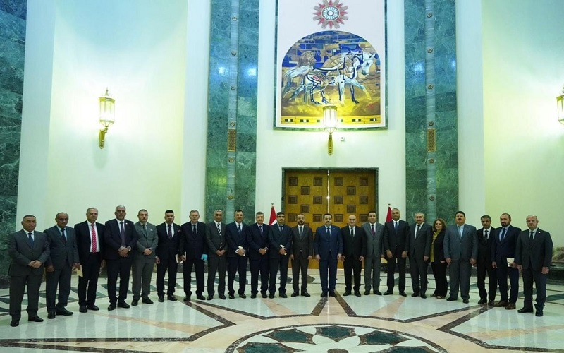 رئيس مجلس الوزراء السيد محمد شياع السوداني يستقبل رؤساء الجامعات والملاك المتقدم في وزارة التعليم العالي