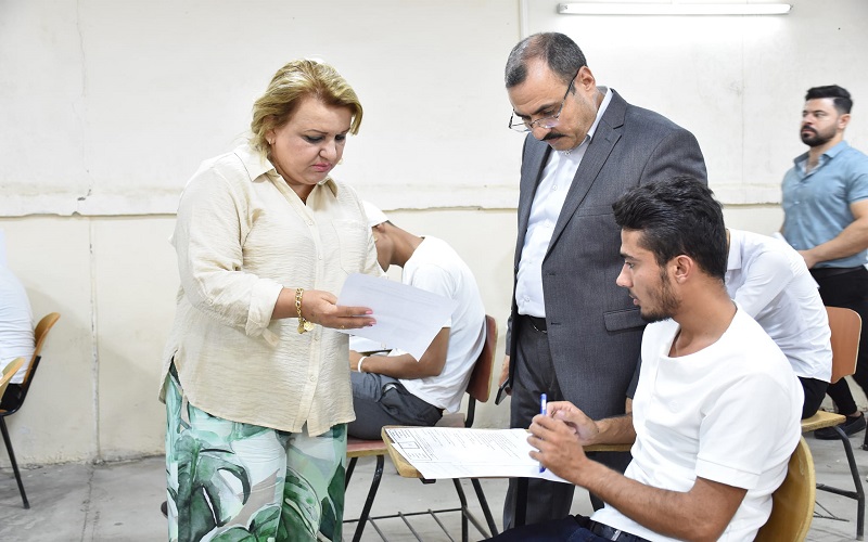 انطلاق امتحانات الدور الثاني لطلبة الدراسات الاولية في كلية الترببة البدنية وعلوم الرياضة 