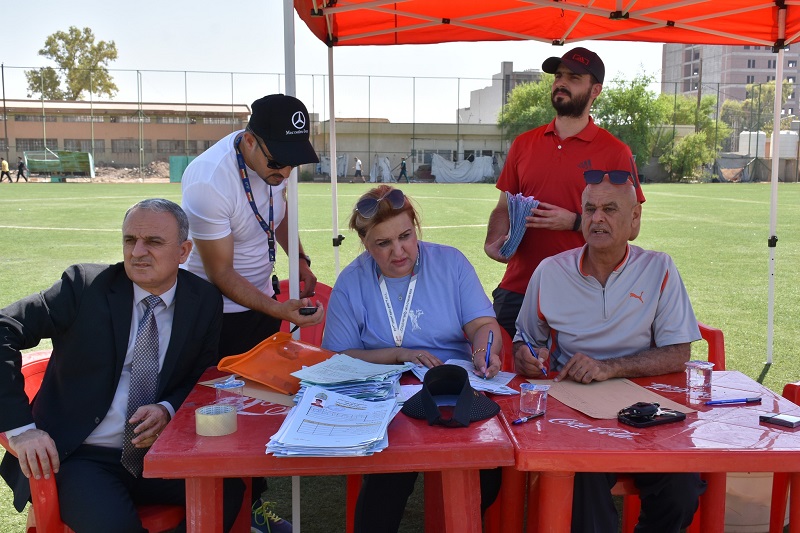 كلية التربية البدنية وعلوم الرياضة تباشر بإجراء الاختبارات  الطبية والمهارية والبدنية للطلبة المتقدمين للقبول المباشر السنة الدراسية ( 2023/2024 )