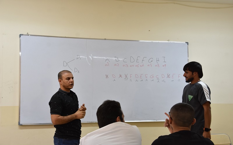  طلبة كلية التربية البدنية وعلوم الرياضة في جامعة كركوك