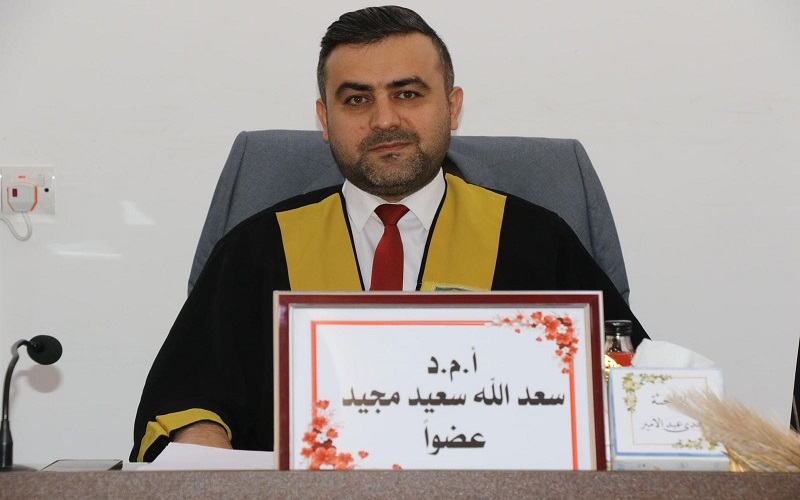 تدريسي في كلية التربية البدنية وعلوم الرياضة يشارك في عضوية لجنة مناقشة رسالة ماجستير باختصاص طرائق التدريس كرة اليد في جامعة ديالى