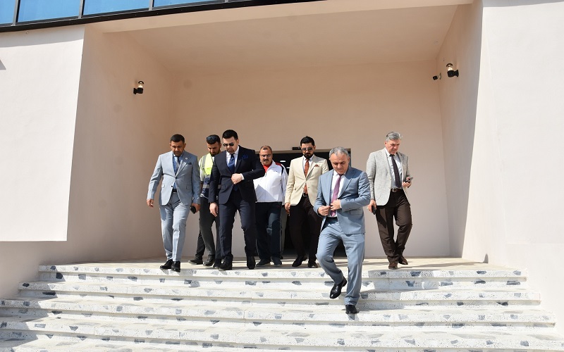 رئيس جامعة كركوك يزور مبنى الكلية الجديد &quot;مجمع الصيادة