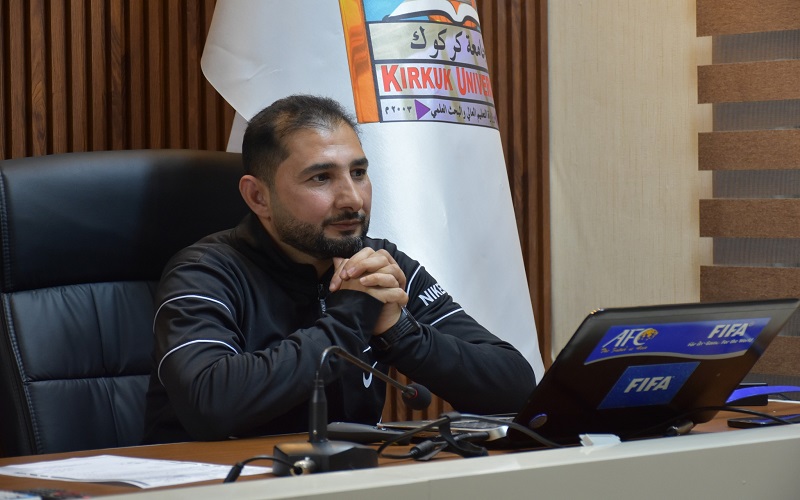 كلية التربية البدنية وعلوم الرياضة تقيم ورشة عمل علمية عن كيفية أعداد الوحدة التدريبية   