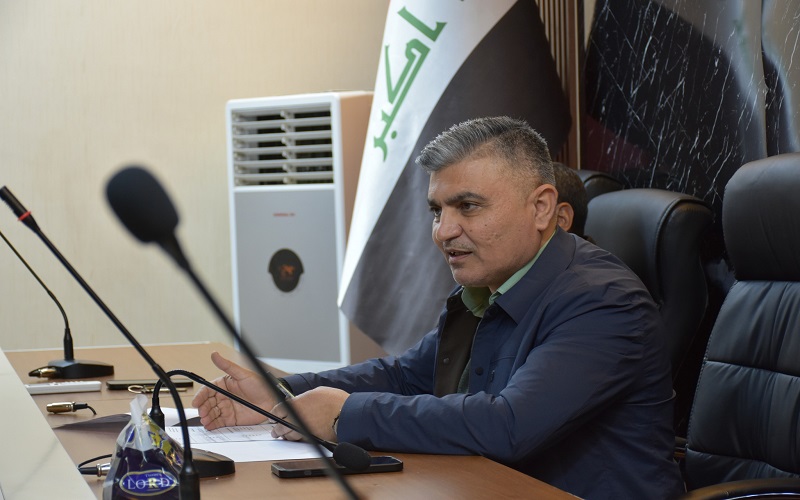 المعاون الاداري والعلمي يجريان اجتماعاً مع اعضاء الهيئة التنظيمية لحفل التميز 