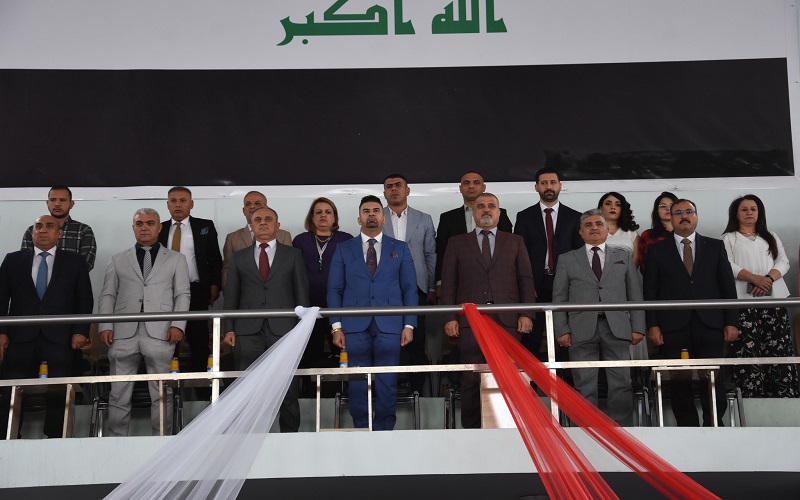 كلية التربية البدنية وعلوم الرياضة تقيم مهرجاناً رياضياً بمناسبة اليوم العالمي للرياضة من اجل التنمية والسلام 