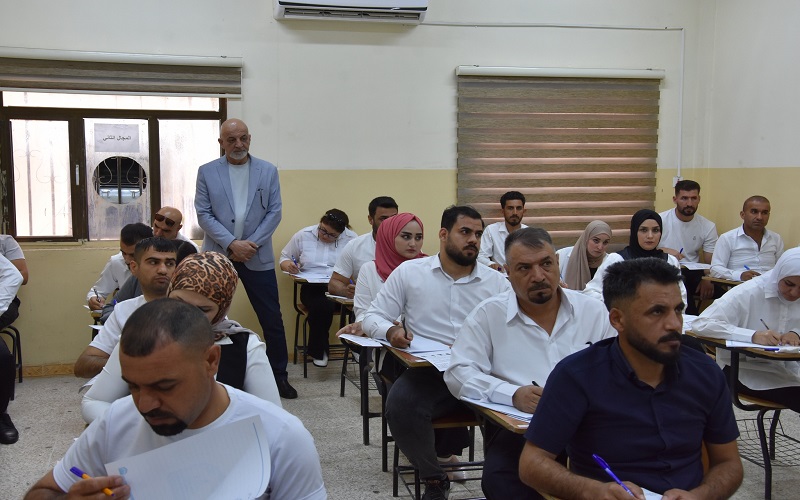 كلية التربية البدنية وعلوم الرياضة تجري الامتحانات النهائية للدور الاول للسنة الدراسية 2023-2024 للدروس العملية 