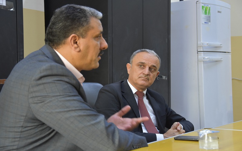 لجنة من رئاسة جامعة كركوك تتابع عمل اللجان الامتحانية