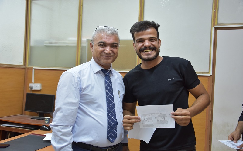 كلية التربية البدنية وعلوم الرياضة تباشر بتوزيع نتائج المرحلة الرابعة