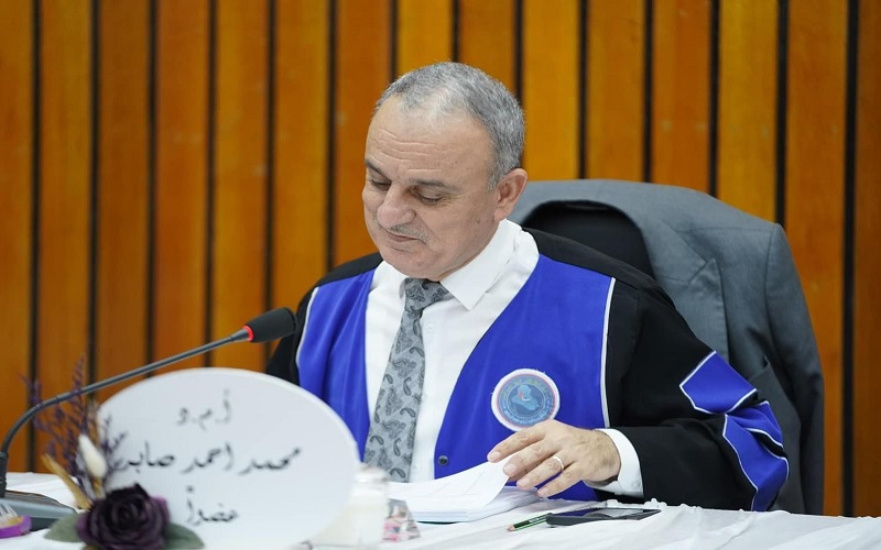 عميد كلية التربية البدنية وعلوم الرياضة يشارك في عضوية لجنة مناقشة رسالة ماجستير حول تخصص الإدارة والتنظيم 