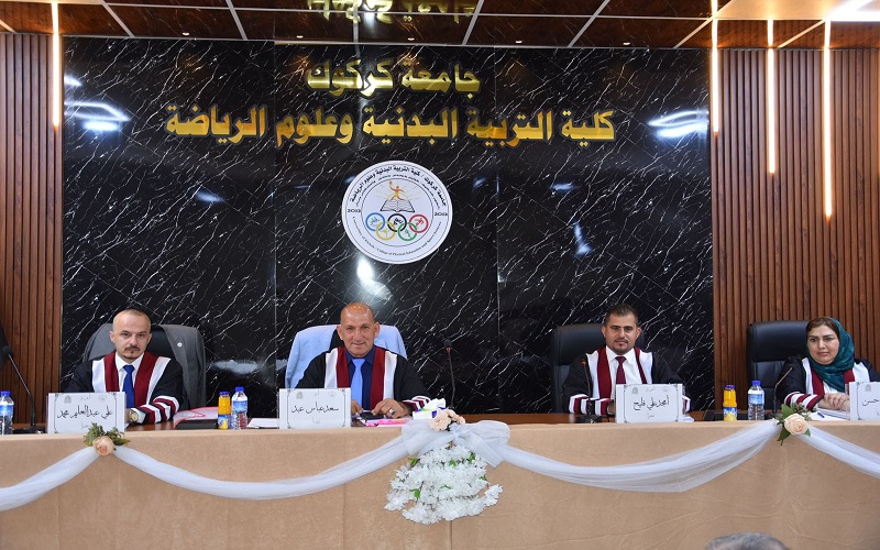 رسالة ماجستير في كلية التربية البدنية وعلوم الرياضة تناقش بناء مقياس اليات الدفاع النفسي وعلاقتها بالضغط النفسية للاعبي كرة القدم للصالات 