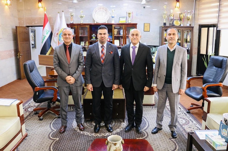 Signing a cooperation agreement between the College of Physical Education and Sports Sciences and Al-Qalam University College