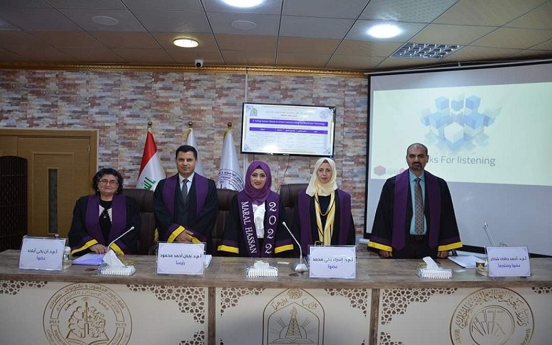 كلية علوم الحاسوب وتكنولوجيا المعلومات تناقش ( E-Voting System based on Smart Contract Using Blockchain Technology )