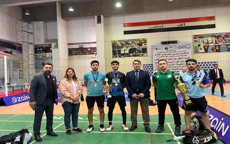 كلية علوم الحاسوب وتكنولوجيا المعلومات تحصد المركز الاول في بطولة جامعات العراق بالريشة الطائرة