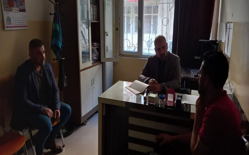 عميد كلية علوم الحاسوب وتكنولوجيا المعلومات يتفقد الأقسام الداخلية