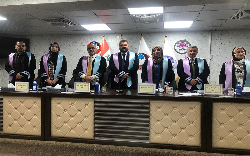 تدريسي في كلية علوم الحاسوب وتكنولوجيا المعلومات يشارك في مناقشة أطروحة دكتوراه في جامعة الموصل 