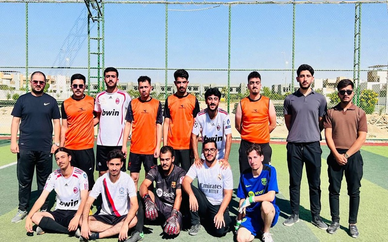 كلية علوم الحاسوب وتكنولوجيا المعلومات تفتتح بطولة المحبة لكرة القدم