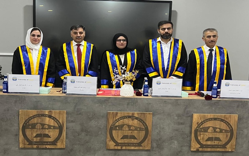 Faculty Member Chairs Master's Thesis Defense at the University of Zakho