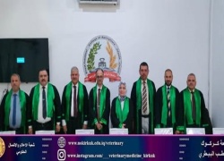 مشاركة تدريسي من كلية الطب البيطري في عضوية لجنة مناقشة اطروحة دكتوراه 