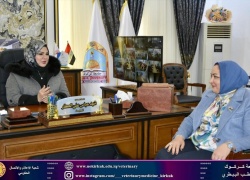 زيارة اللجنة المركزية لمتابعة عمل شعب الموارد البشرية إلى الكلية 