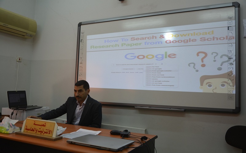 The College of Veterinary Medicine holds a workshop entitled (Explanation of how to open a Google scholar account)