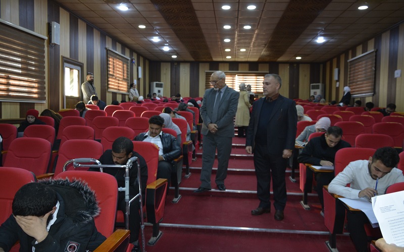 The start of the final exams for the first semester for students of the College of Veterinary Medicine