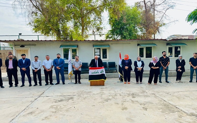 The College of Veterinary Medicine organizes a protest against the Zionist enemy.
