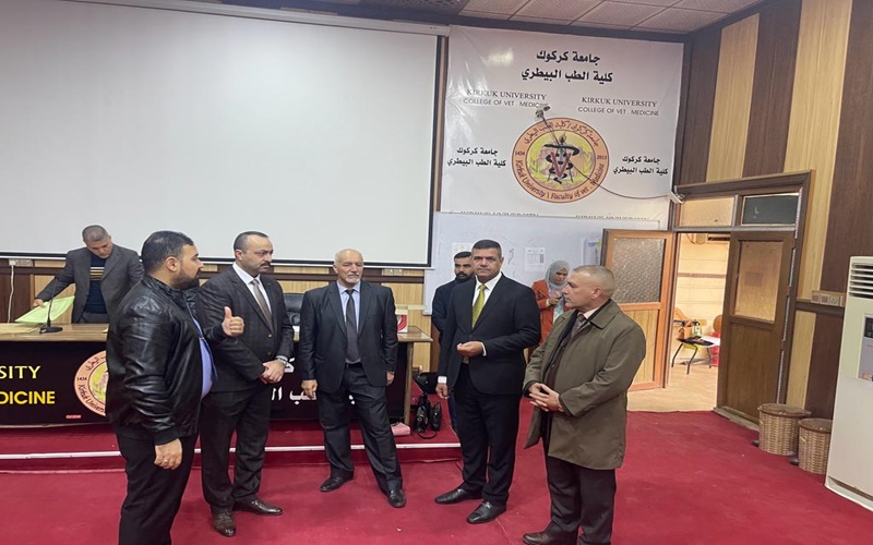 The Assistant President of Kirkuk University for Scientific Affairs inspects the College of Veterinary Medicine