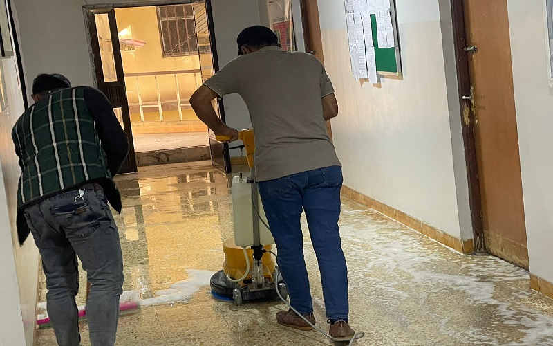 Cleaning and maintaining college facilities campaign