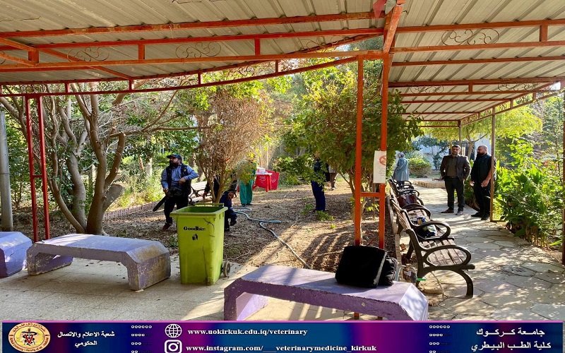 Veterinary medicine organizes a campaign to prune and maintain gardens 