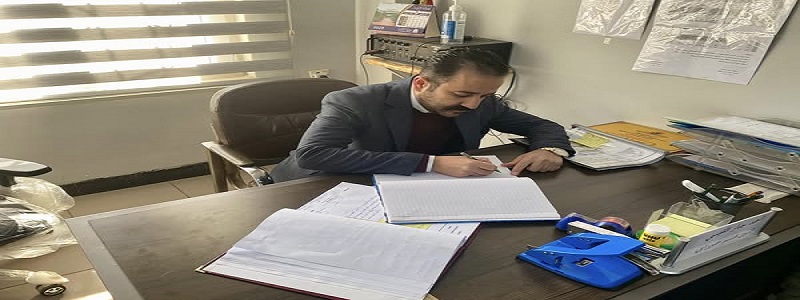 عميد كلية الطب البيطري يتفقد بناية الاقسام الداخلية ..