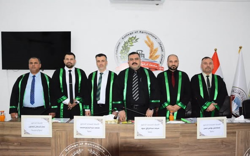 Participation as a lecturer in the membership of the discussion committee for a master’s thesis at the College of Agriculture, University of Kirkuk