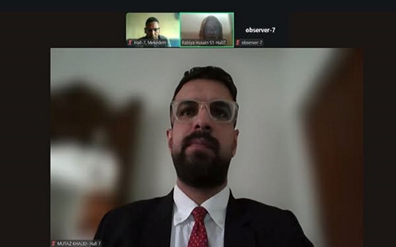 A lecturer at the College of Veterinary Medicine participates in an international scientific conference via an electronic platform in the Republic of Turkey