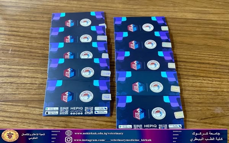 The College of Veterinary Medicine distributes the first batch of student IDs for the HEPIQ application 